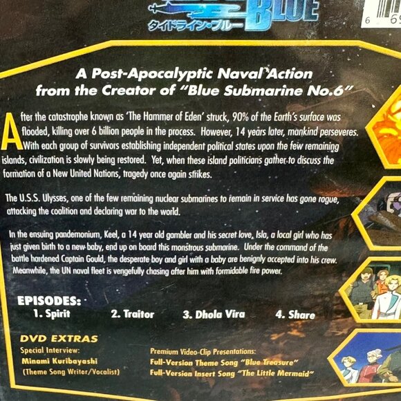 Bandai Entertainment Tide-Line Blue Volume 1 DVD Anime Series New - Picture 4 of 7